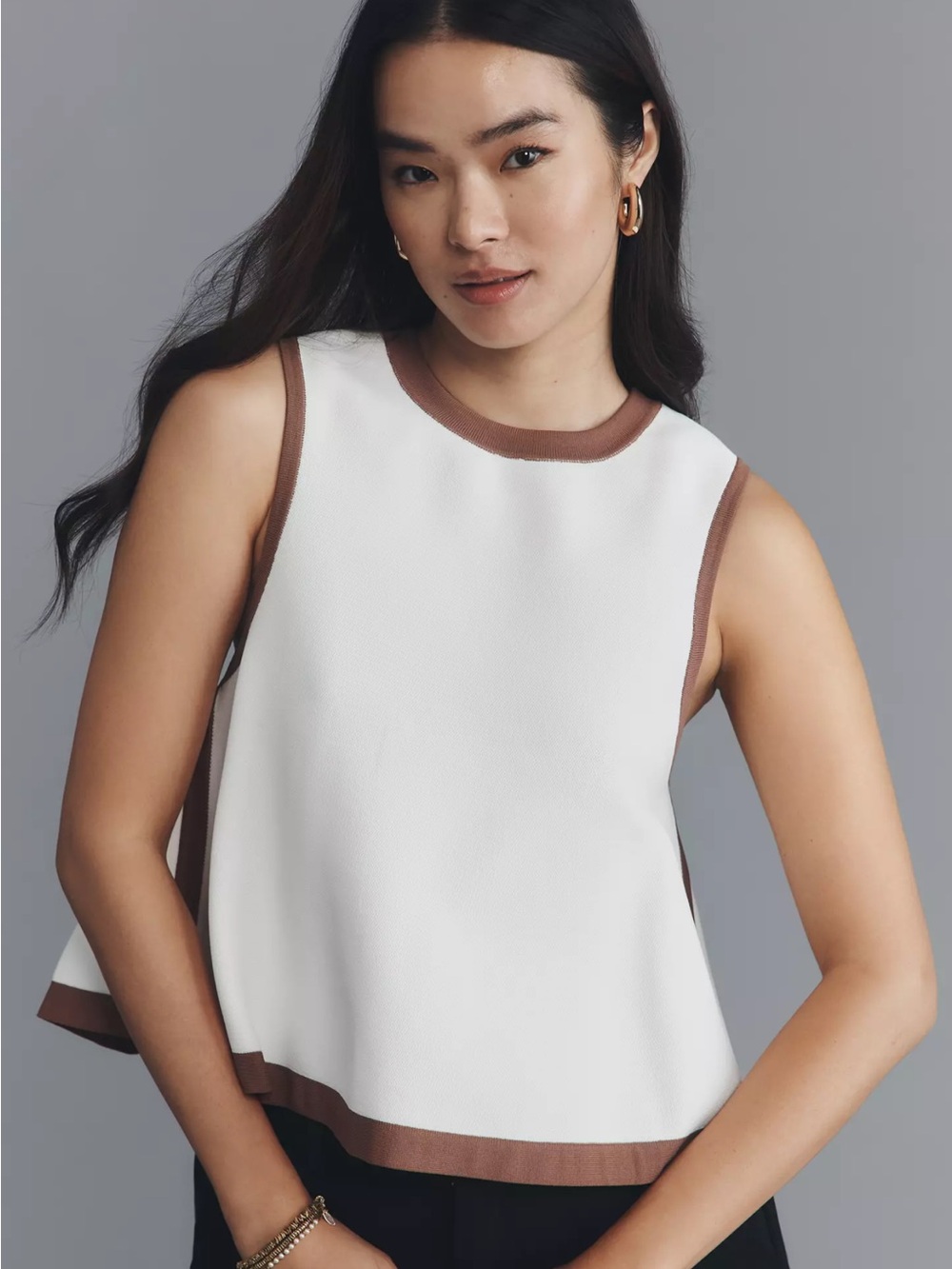 Maeve Sleevless Swing Knit Top Anthropologie Size XS